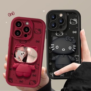 Ốp Điện Thoại Silicon Hình Mèo Có Giá Đỡ Cho iphone 7 7plus 8 8plus xs xr 11 12 13 14 15pro plus promax