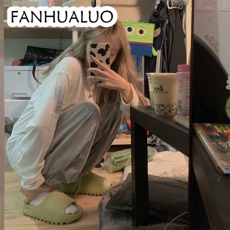 FANHUALUO dép nữ dép sandal nữ Thời trang giản dị nhẹ nhàng 2023 NEW 523023