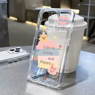 Ốp Điện Thoại Hình Gấu / Dâu Tây / Cầu Vồng Cho Iphone 15 14 13 12 11 Pro Max Xs 6 7 8 Plus Ip11 Ip15 Ip14 Pro Max 11