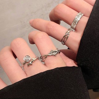 1 cặp nhẫn thiết kế sáng tạo thời trang cho cặp đôi