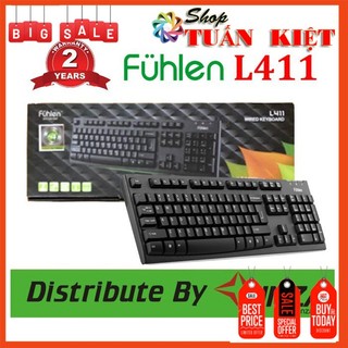 Bàn Phím Có Dây Fuhlen L411 - CAM KẾT BH Chính Hãng 24 Tháng HÀNG CHÍNH HÃNG