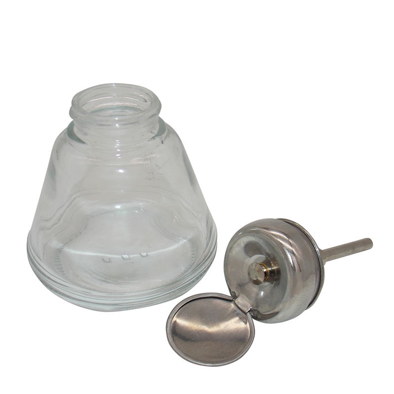 Chai thủy tinh công nghiệp dày chất làm sạch bảng mạch loại nhấn máy bay chai acetone nước làm móng 