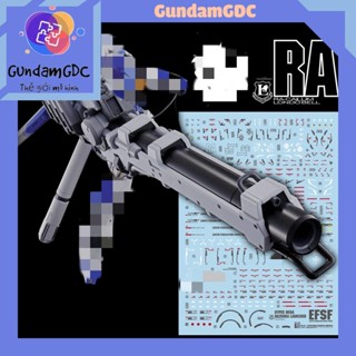 Hình dán nước ( Decal ) mô hình RG Hyper Mega Bazooka Launcher Gundam RG Hi-Nu / Nu