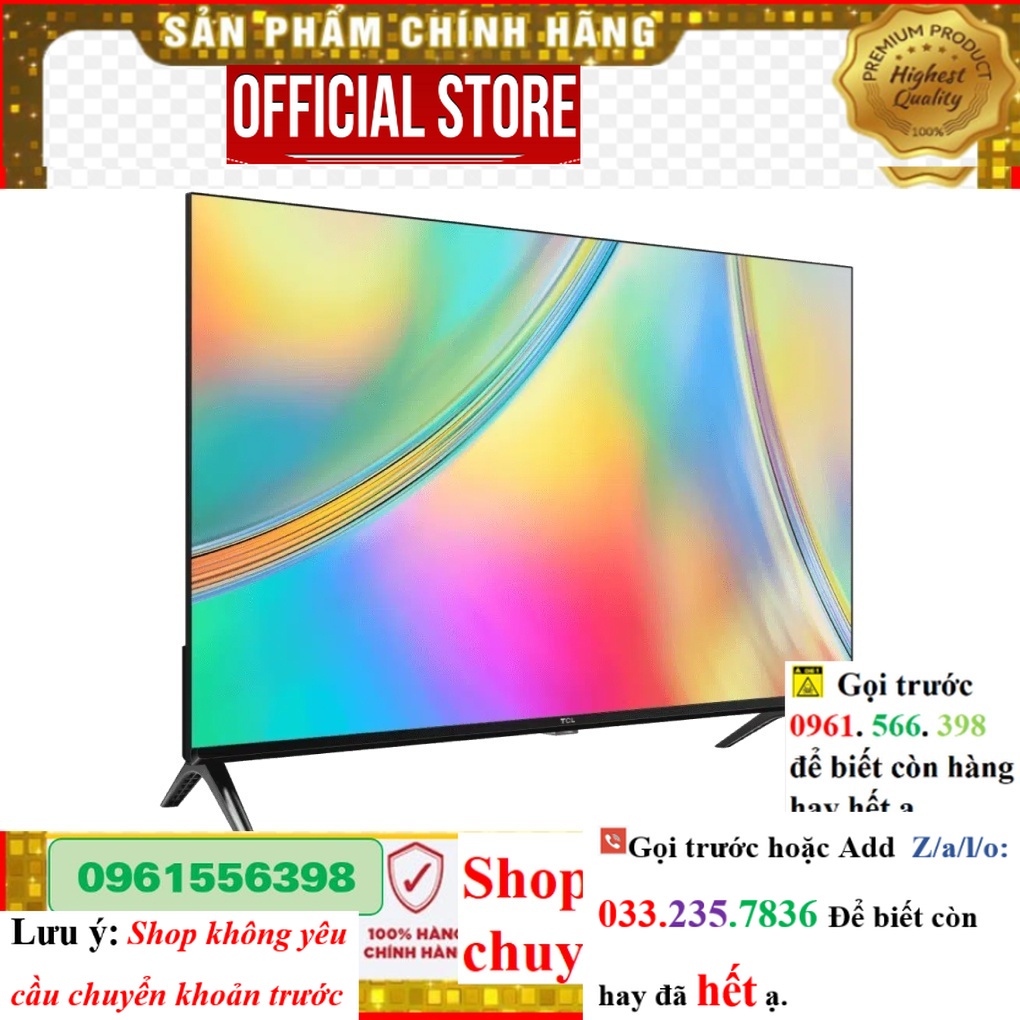 [Hãng] Google Tivi TCL 40 inch 40S5400 / 40S5400A - Hàng chính hãng .