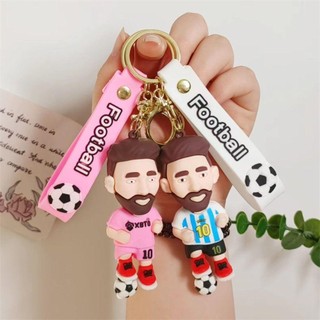 Móc Khóa Hình Cầu Thủ Messi 3D Độc Đáo
