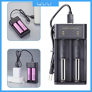 Bộ sạc pin lithium-ion 2 rãnh chuyên dụng cho pin 14500 14650 16340 18650