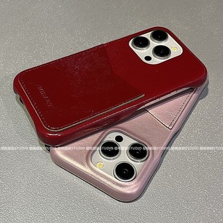 Ốp Điện Thoại Da Cao Cấp Có Ngăn Đựng Thẻ Chống Rơi Cho Apple Iphone 15promax 14 13 / 12 11 15pro 14pro