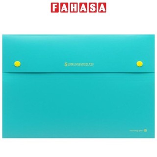 Bìa 5 ngăn - morning glory 79157 - xanh mint