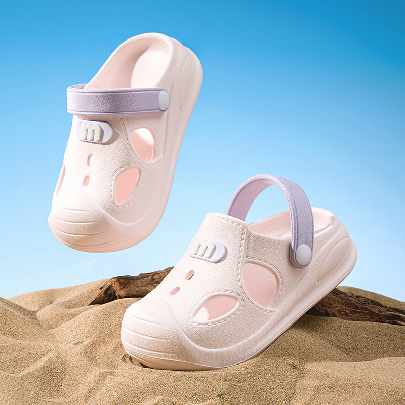 Cheerful Mario Sandal Dép Cho Trẻ Mới Biết đi Nhiều Màu Hoạt Hình Thoáng Khí EVA Dép Sục đế mềm Chống Trượt Cho Bé Trai Bé Gái Siêu Nhẹ Giày Mềm Cho Bé Tập đi