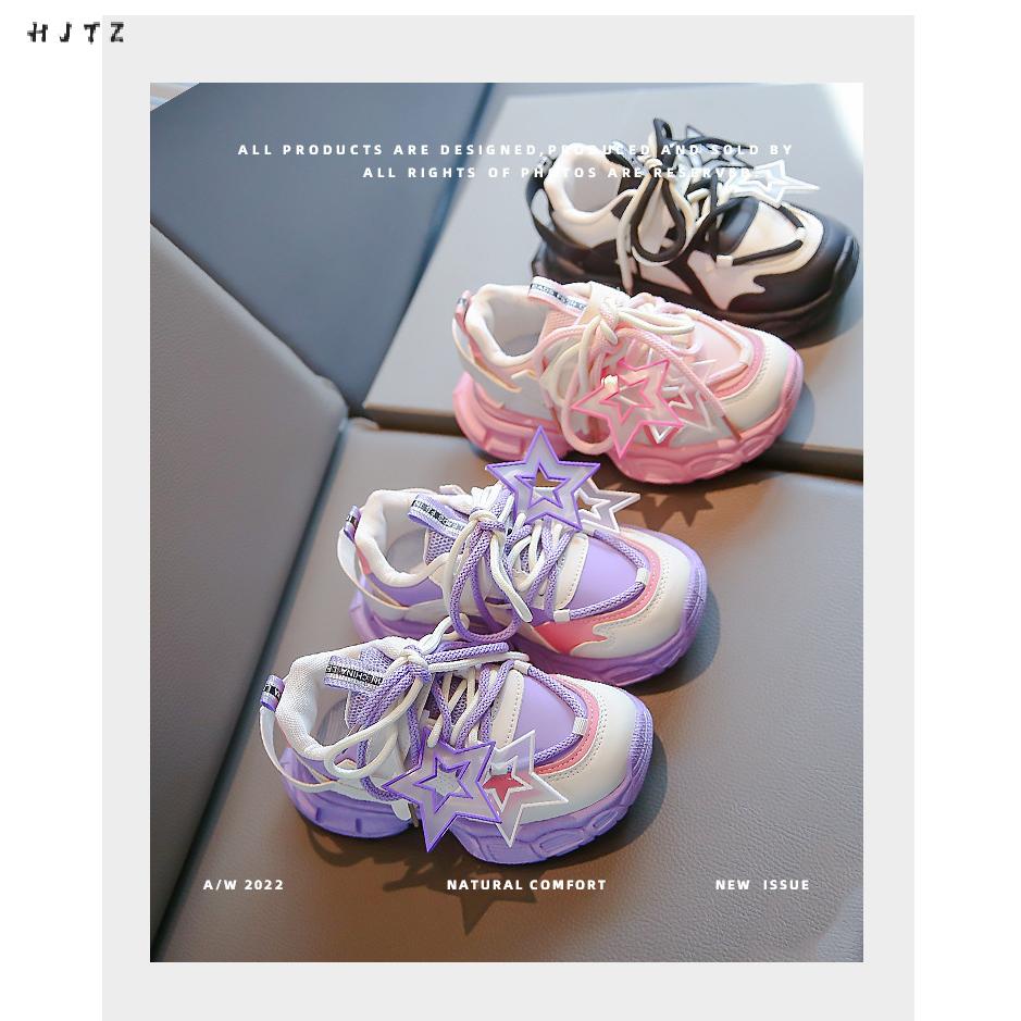 Giày Thể Thao Đế Mềm Chống Trượt Thoáng Khí Thời Trang Cho Bé