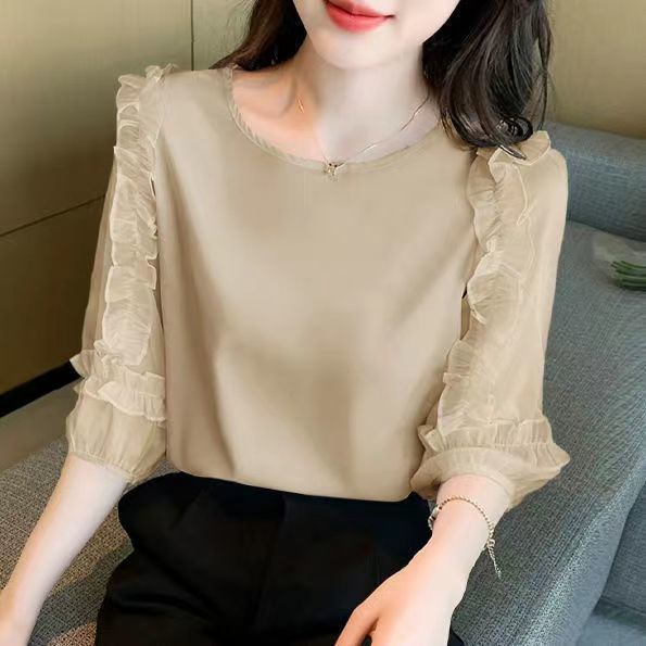 Áo Sơ Mi chiffon Thiết Kế Đơn Giản Thời Trang Mùa Thu Cho Nữ