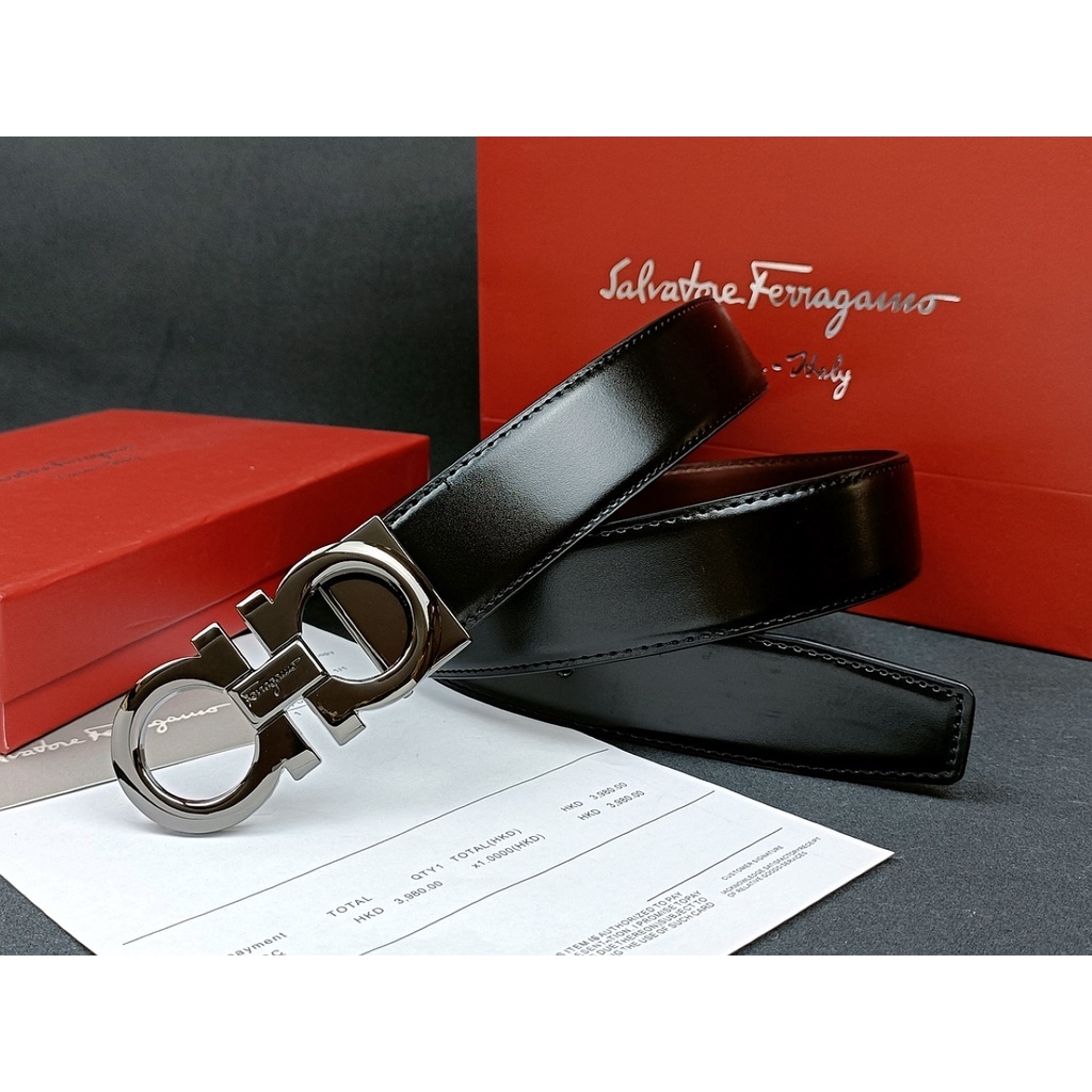 Hàng Có Sẵn! Ferragamo Dây Nịt Da Thật Cao Cấp Thời Trang Cho Nam Và Nữ