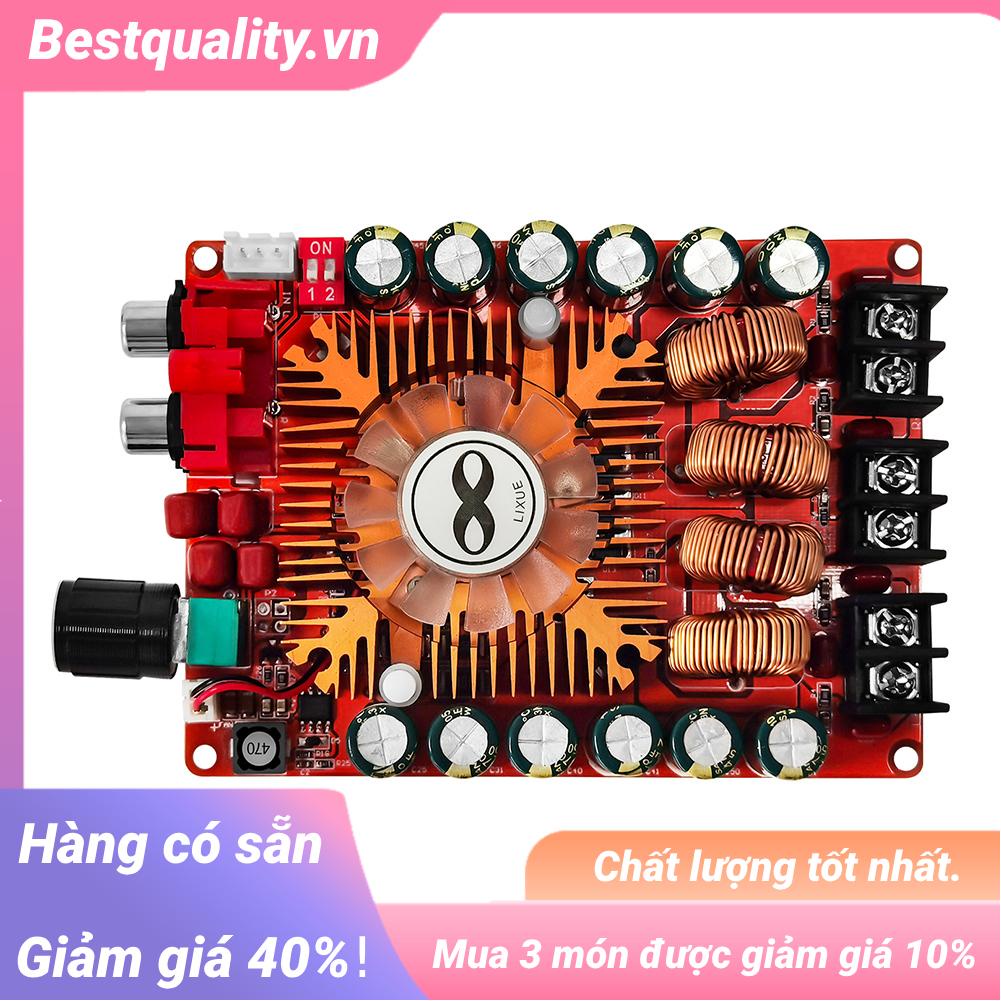 Bảng Mạch Khuếch Đại Âm Thanh hifi Kênh Kép tda7498e 2.0 160wx2 dc 12v-36v Có Thể Điều Chỉnh
