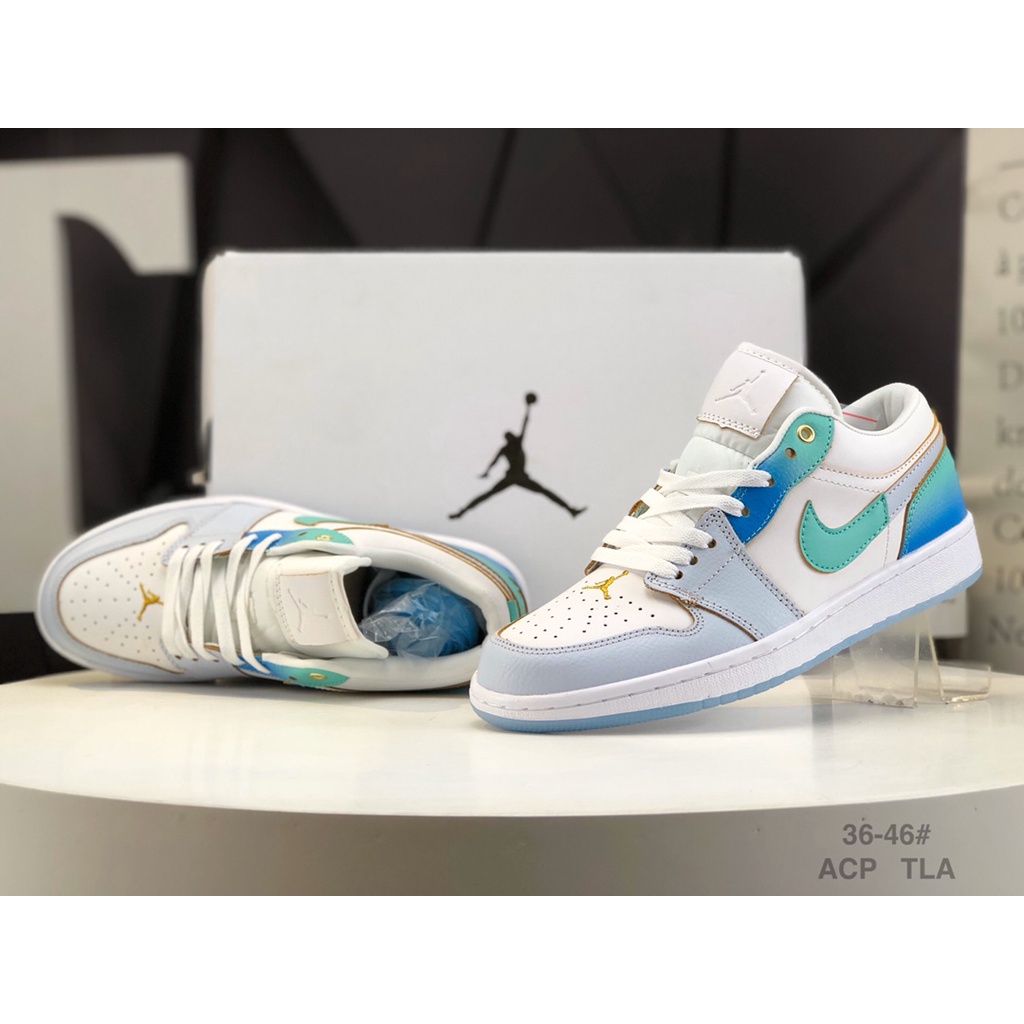 Giày Thể Thao jordan 1 low aj1 fn8899 131 36-46 Phối Màu gradient Xanh Dương Trẻ Trung
