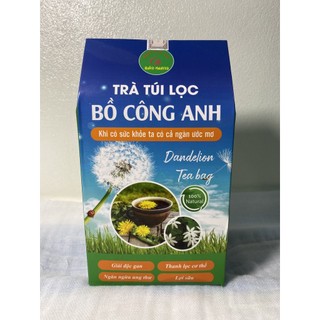 Trà túi lọc bồ công anh Bảo Khang, hộp 40 gói trà bồ công anh, nhuận tràng, lợi tiểu, đau khớp