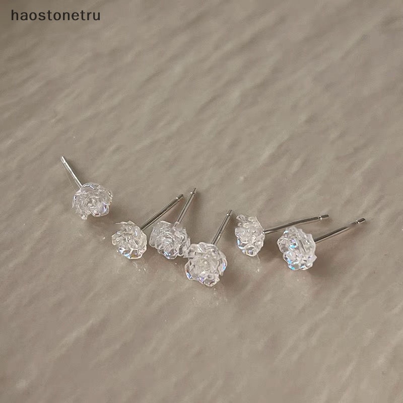 1 Đôi Bông Tai Hình Hoa Trà Trắng Thời Trang Mùa Hè Cho Nữ