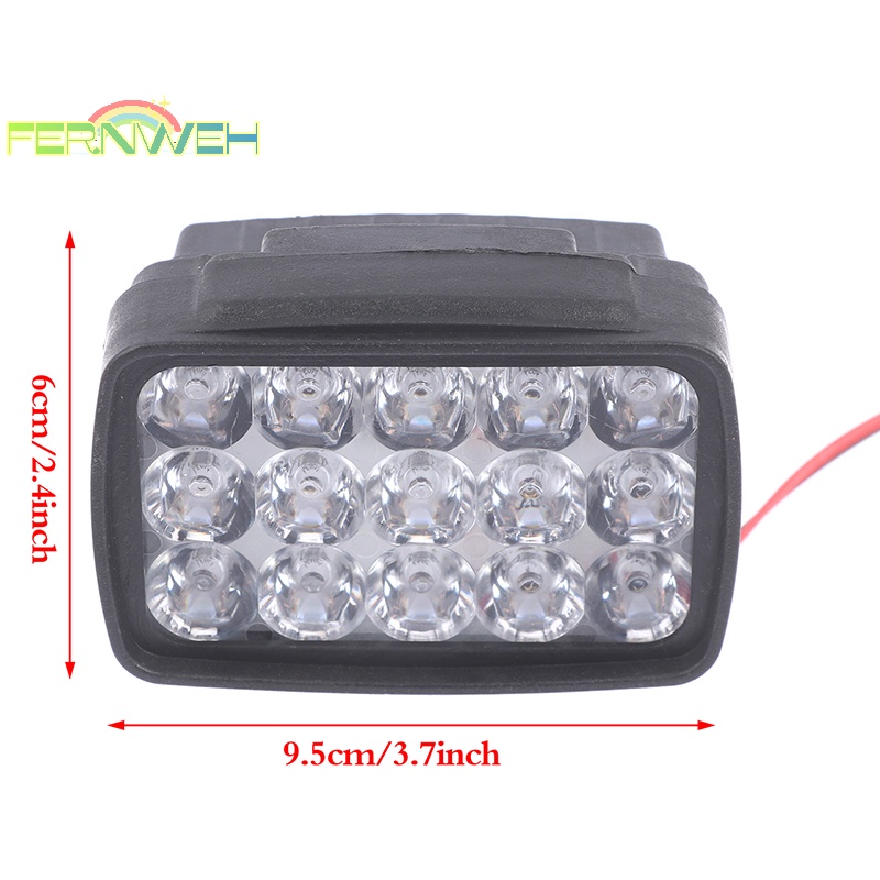 Đèn Pha led 15 Bóng 1000lm Chuyên Dụng Cho Xe Mô Tô atv