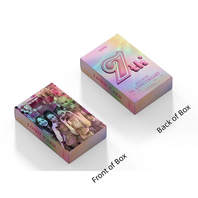BLACKPINK LOMO Card Laser Card Set 55 Tấm Thẻ Ảnh 7th anniversary Hình Nhóm Nhạc
