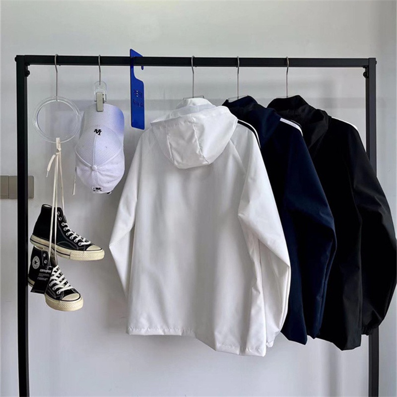 Áo Khoác Gió adidas 100% Chính Hãng Có Nón Tháo Rời Được Thời Trang Cho Nam Và Nữ