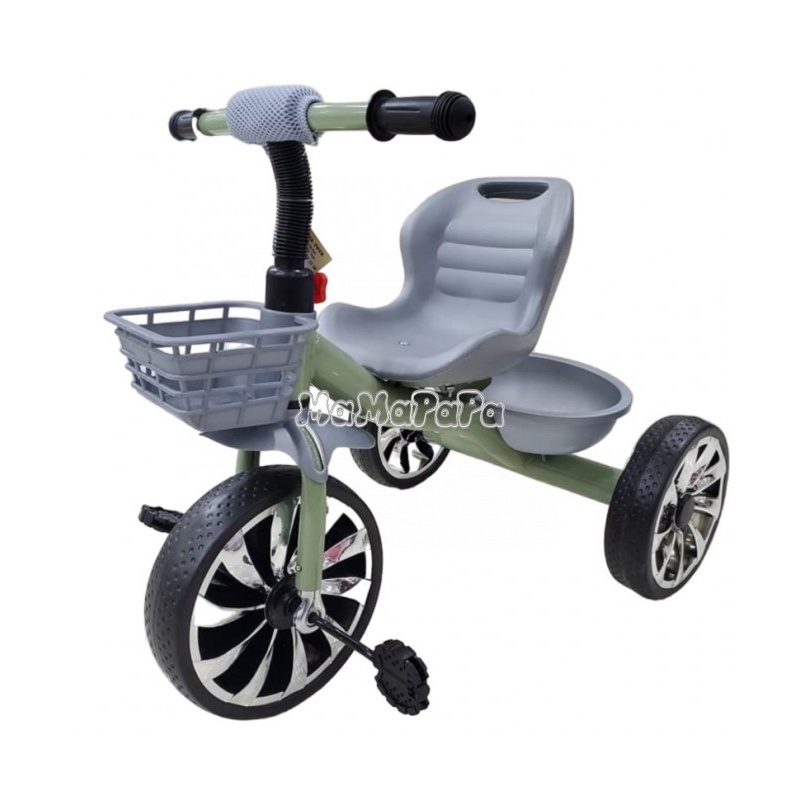 Xe đạp 3 bánh, xe đạp trẻ em, xe bàn đạp, xe có giỏ trước, giỏ sau MS618