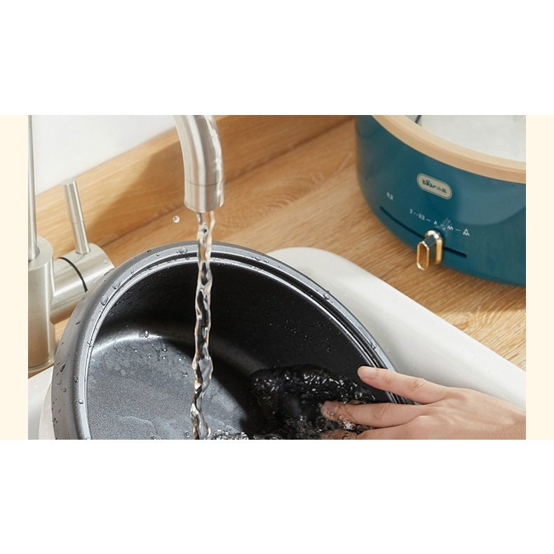 Nồi Lẩu Bear ⚡ CHÍNH HÃNG ⚡ Bếp Lẩu Chiên Xào Đa Năng Dung Tích 4L Model DHG-P40C1-Bảo Hành 12 Tháng