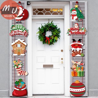 Set 10 phụ kiện treo trang trí giáng sinh 2023 chủ đề noel xinh xắn
