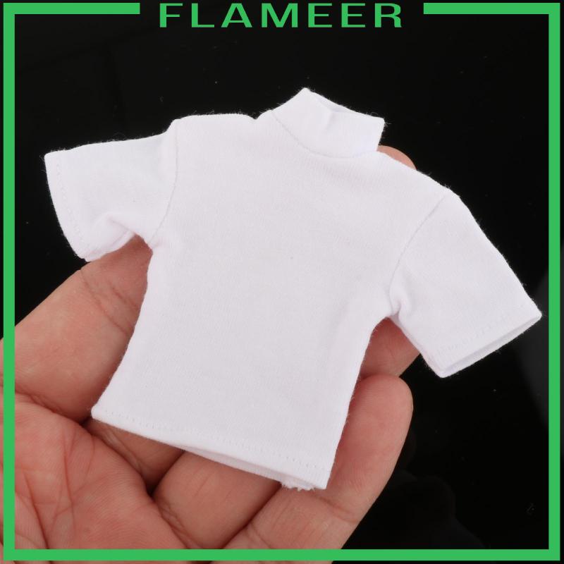 Áo Thun Tay Ngắn mini Cho Búp Bê 6 inch Tỉ Lệ 1: 12