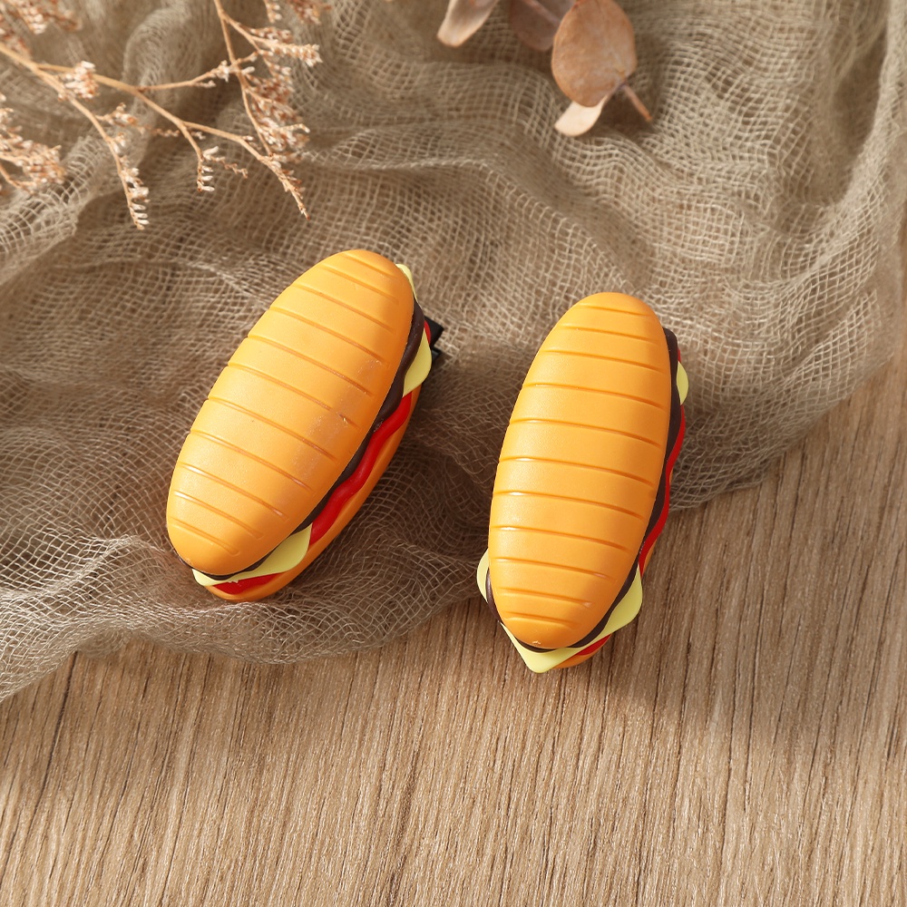 Fun Kẹp Tóc Nhỏ Hình hamburger Mô Phỏng Tròn Thời Trang Tuyệt Vời Và Dễ Thương Cho Bé Gái