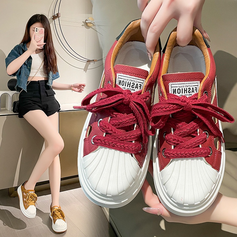 C＆S  Giày thể thao giày nữ giày bánh mì nữ đế cao 2023 Siêu Mềm Xinh Xắn FYD23904US 36Z230906