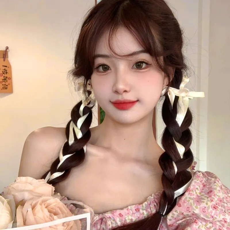 Cuộn 2m Dây Buộc Tóc Thắt Nơ Ruy Băng Nhiều Màu Sắc Ngọt Ngào Dễ Thương Cho Nữ