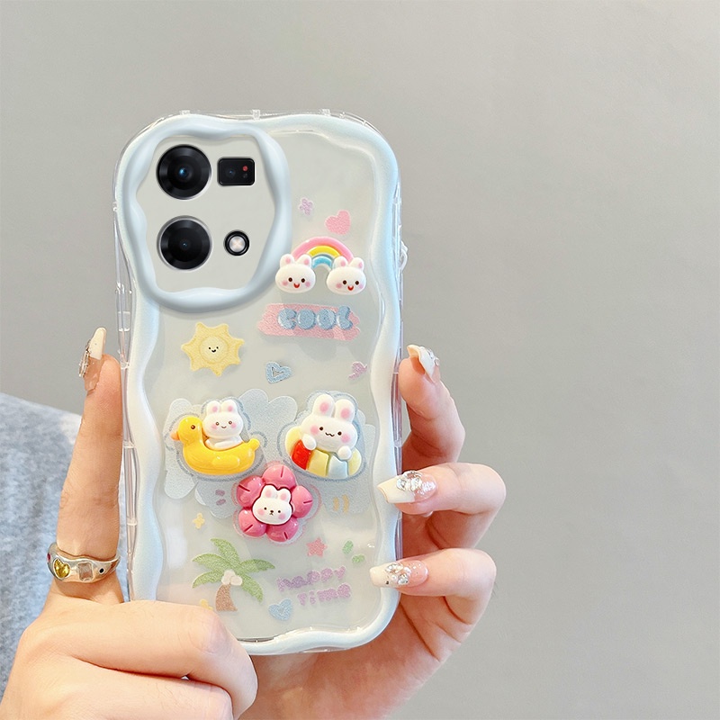 Ốp lưng oppo reno 7 4g ốp lưng oppo reno 8 4g Dễ Thương Ốp Điện Thoại Họa Tiết Búp Bê Hoạt Hình 3d Thời Trang Cho oppo reno 7 4g / reno 8 4g
