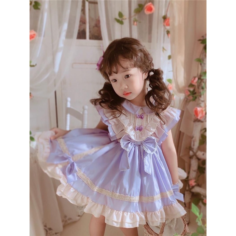 Đầm Công Chúa Phong Cách lolita Xinh Xắn Cho Bé Gái