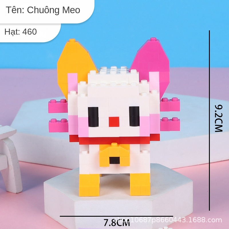 Đồ Chơi lego Hình Chú Mèo Dễ Thương Xinh Xắn