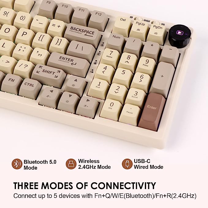 Bàn Phím Cơ Không Dây Epoxy rt100