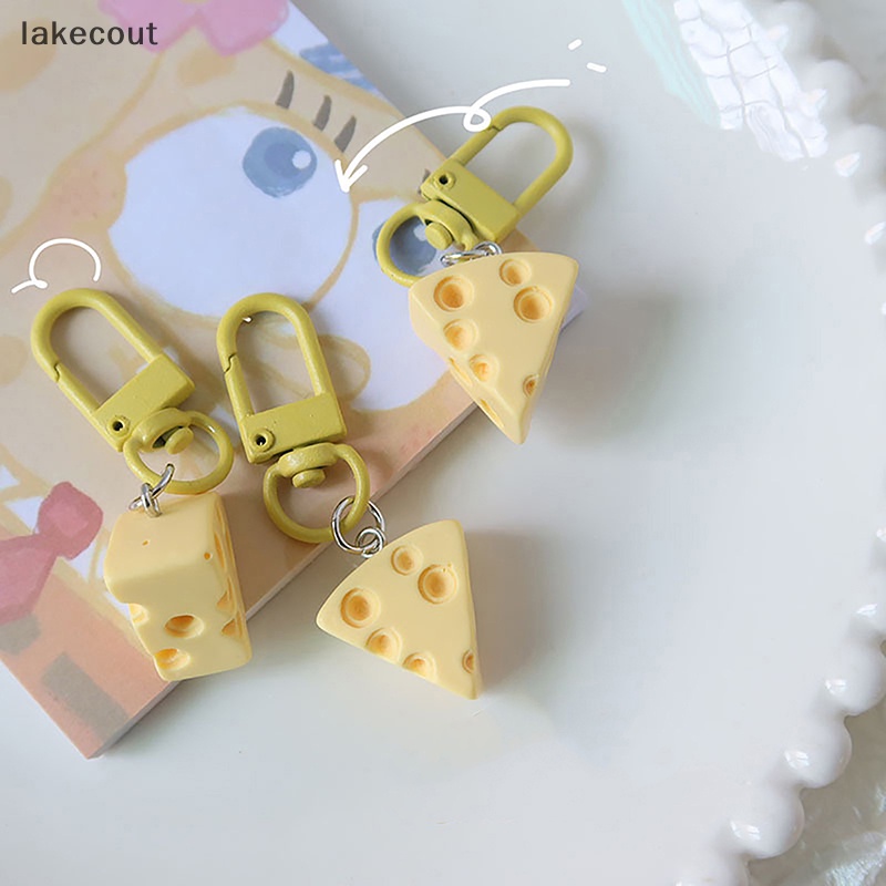 Lat Móc Khóa Phô Mai Khối Pho Mát Trái Tim Ngọt Ngào Dễ Thương Cho Nữ Sinh hye