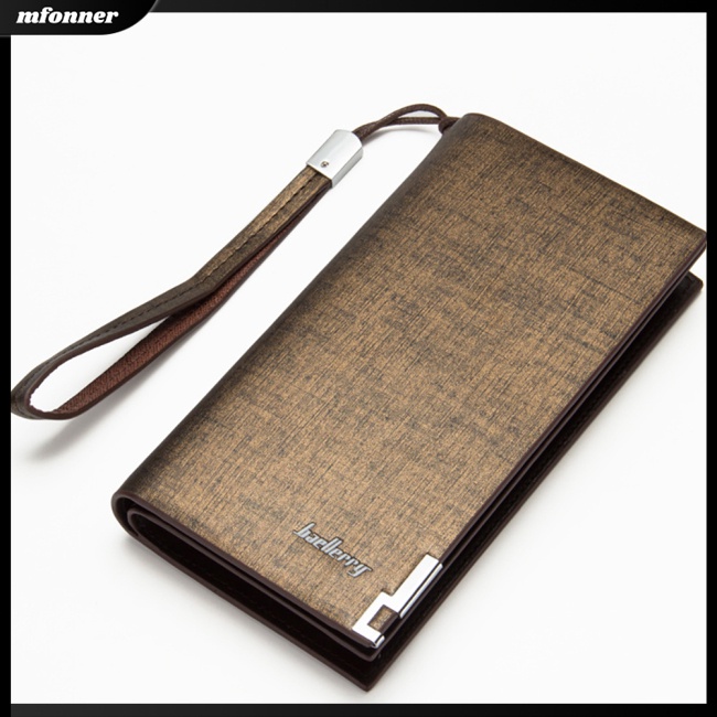 Ví Da pu Dài Đa Năng Có Khóa Kéo Thời Trang Cho Nam