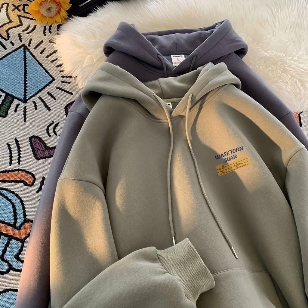 Áo hoodie Dáng Rộng Thời Trang Thu Đông Cho Nam Giới plus size m-8xl