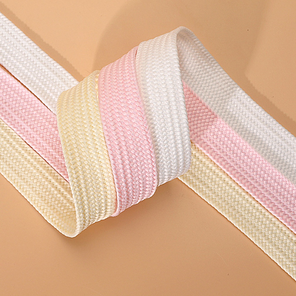 1 Cặp Dây Giày Màu Trơn Bản Rộng 2.2cm / 100cm / 120cm / 140cm