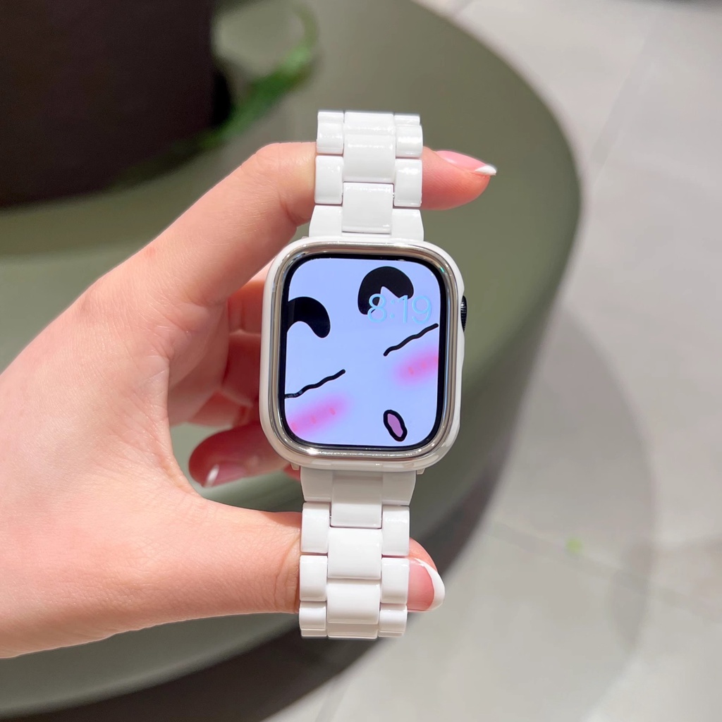 Thời Trang Dây Đeo Nhựa acrylic Trong Suốt Cho Đồng Hồ Thông Minh apple watch series 8 7 se 6 5 4 3 ultra iwatch 40mm 44mm 41mm 45mm 49mm