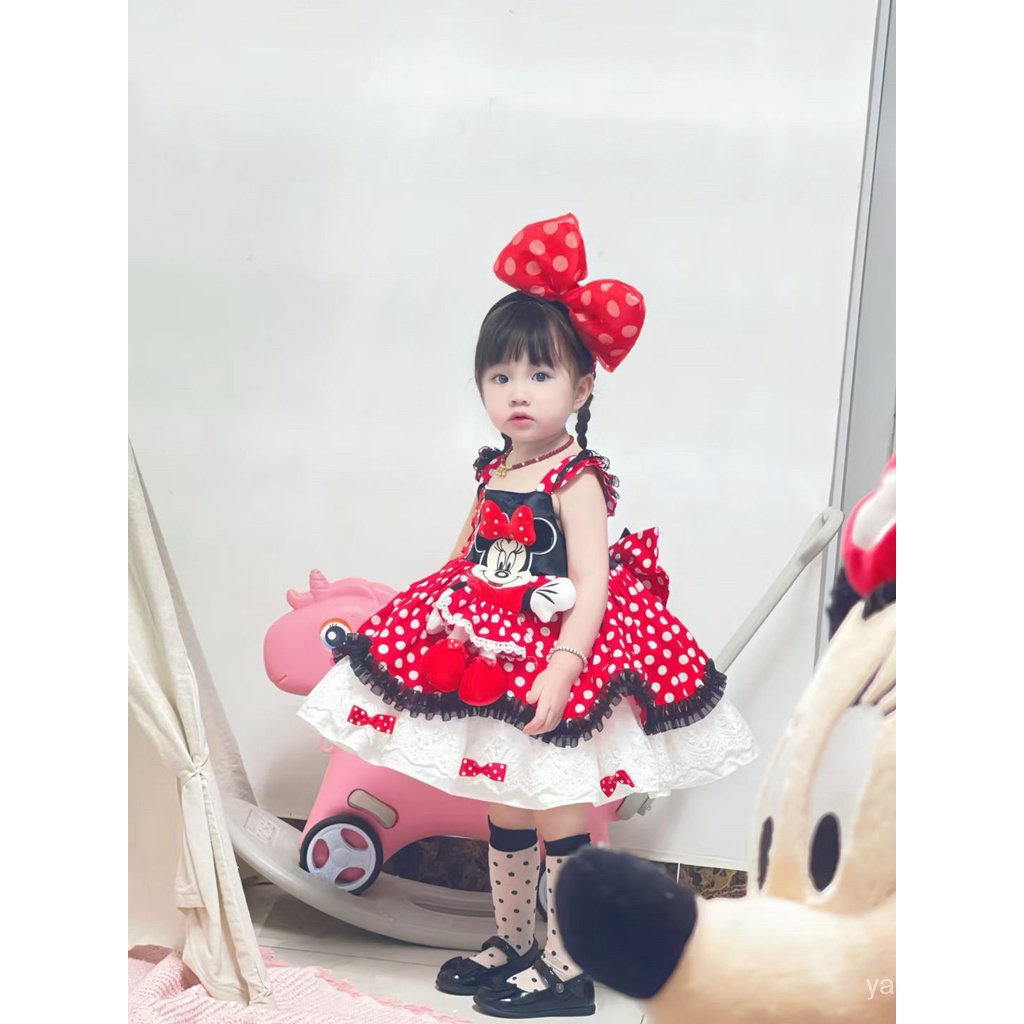 Hàng Mới Về Đầm Công Chúa lolita Hai Dây Phong Cách Cổ Điển Thời Trang Mùa Thu Cho Bé Gái