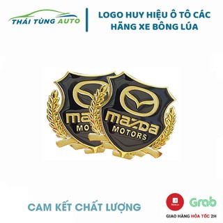 Logo dán xe ô tô bông lúa, huy hiệu LOGO Ô TÔ các hãng trang trí
