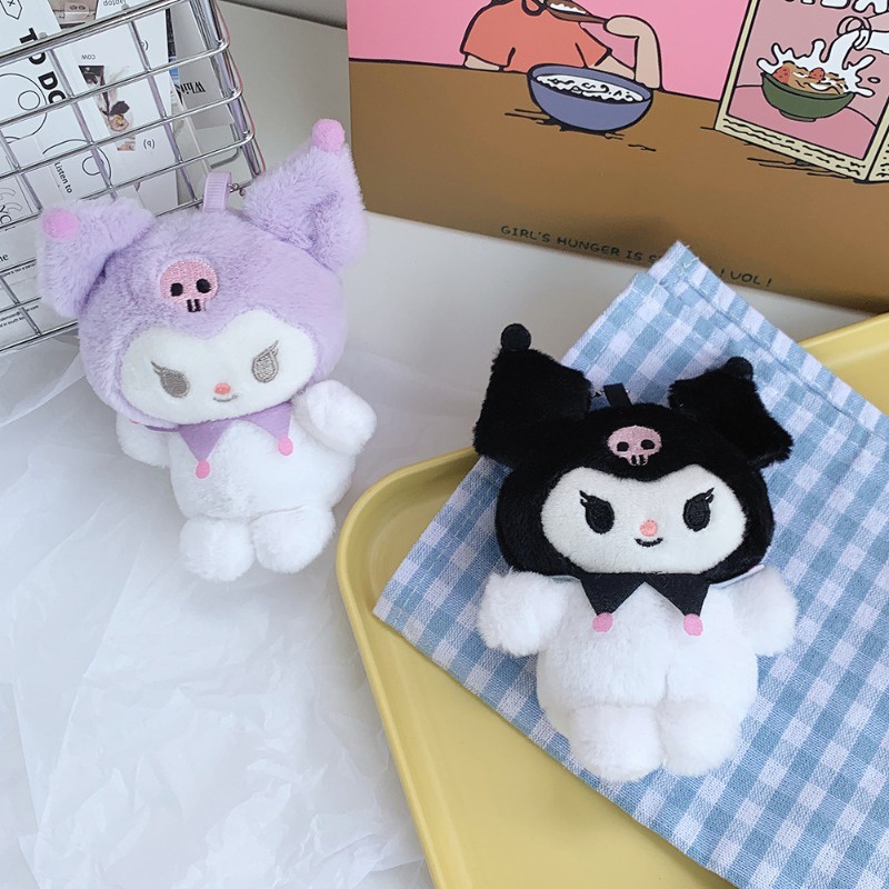 Sanrio kuromi cinnamoroll kuromi Nhồi Bông Đáng Yêu Có Móc Khóa