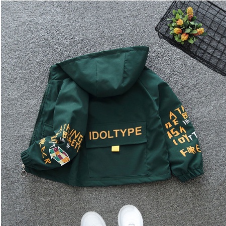 Áo Khoác Mỏng Có Nón Thoáng Khí Phong Cách Hàn Quốc Mới Cho Bé Trai