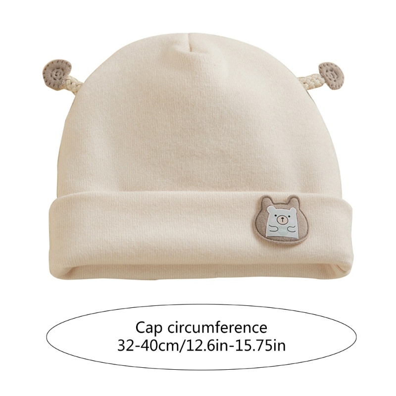 Mũ Beanie Chống Gió Giữ Ấm Mùa Đông In Hình Động Vật Hoạt Hình Dễ Thương Cho Bé Trai Và Gái 0-3 Tháng Tuổi