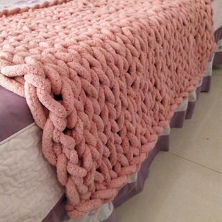 Cuộn Len Đan Sợi chenille Dày 2cm Mềm Nhiều Màu Sắc