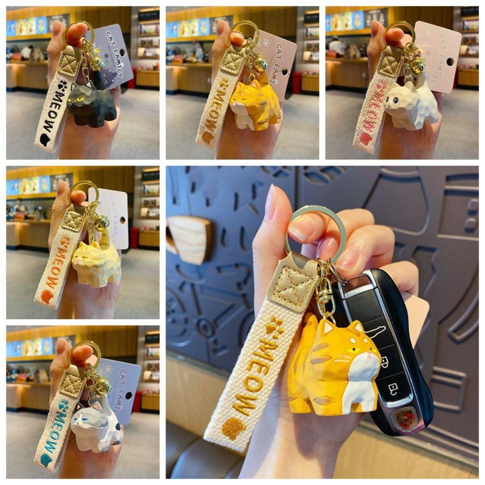 Dans Móc Khóa resin resin Hình Mèo Hoạt Hình Sáng Tạo