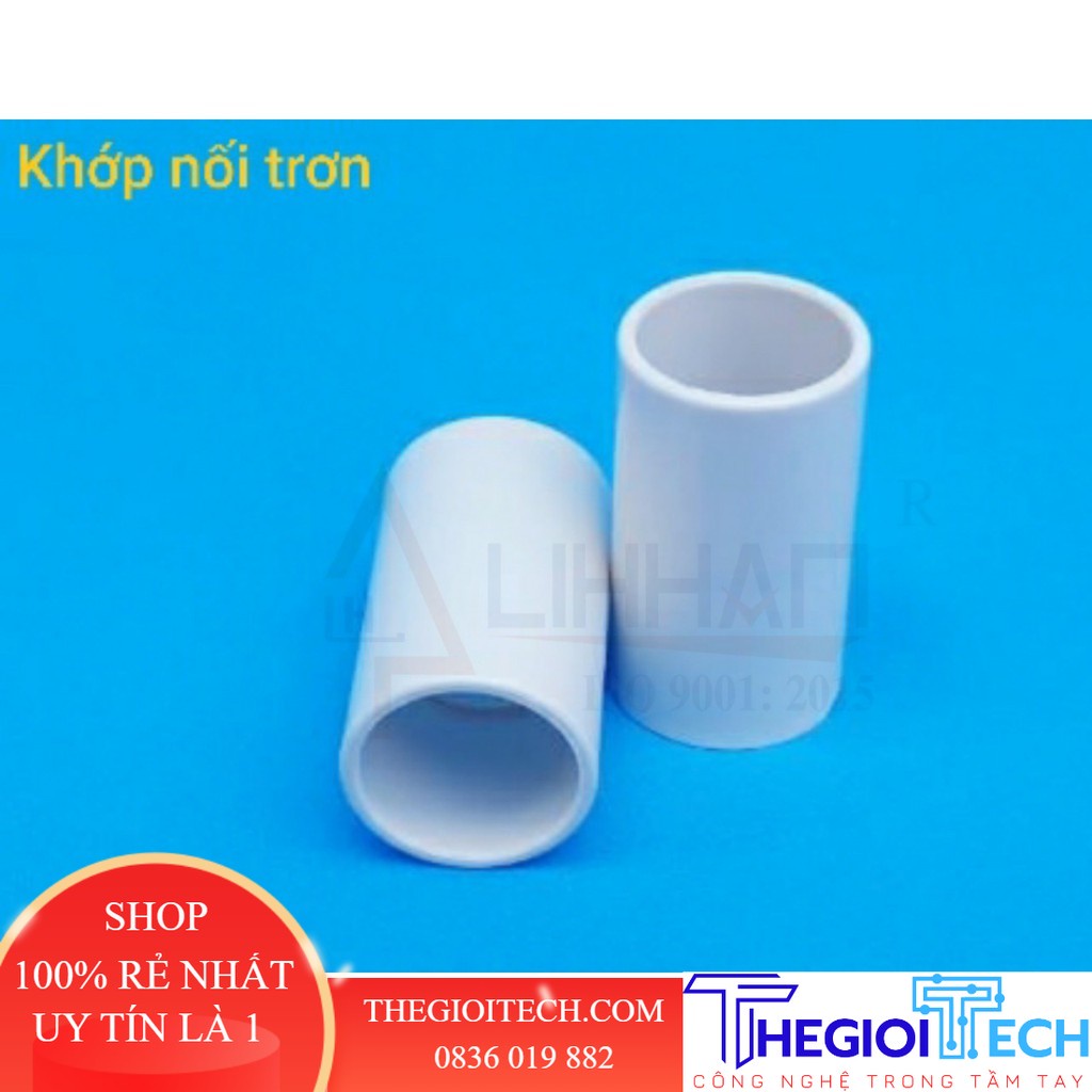 Khớp nối trơn ống PVC combo 1 gói ( Măng Xông) - 50 Khớp nối trơn 25