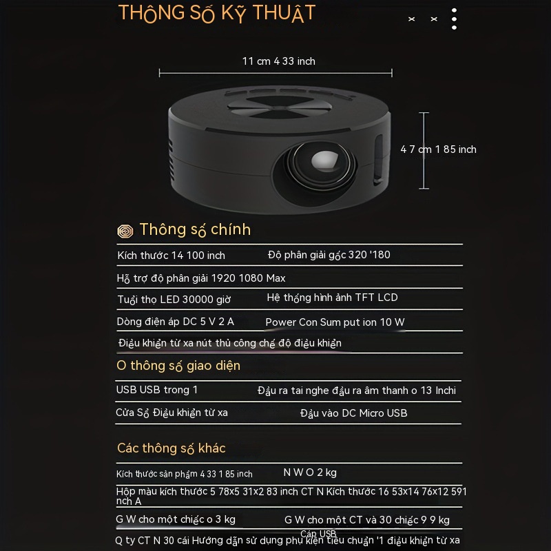 Máy chiếu mini máy chiếu mini 4k  máy chiếu mini giá rẻ Máy Chiếu mini yt200 Có Dây Với Màn Hình Điện Thoại Di Động