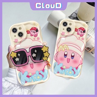 Dành Cho Realme C67 C35 C12 C11 C15 C55 C25 C33 C30 C25s C3 C21 C21Y C17 C31 C25Y C20A C20 5i 6i C53 9i 5s 5 7i C2 C51 3D Vồng Cong Cạnh Đáng Yêu Kirby Ngôi Sao Kính Mát Giá Đỡ