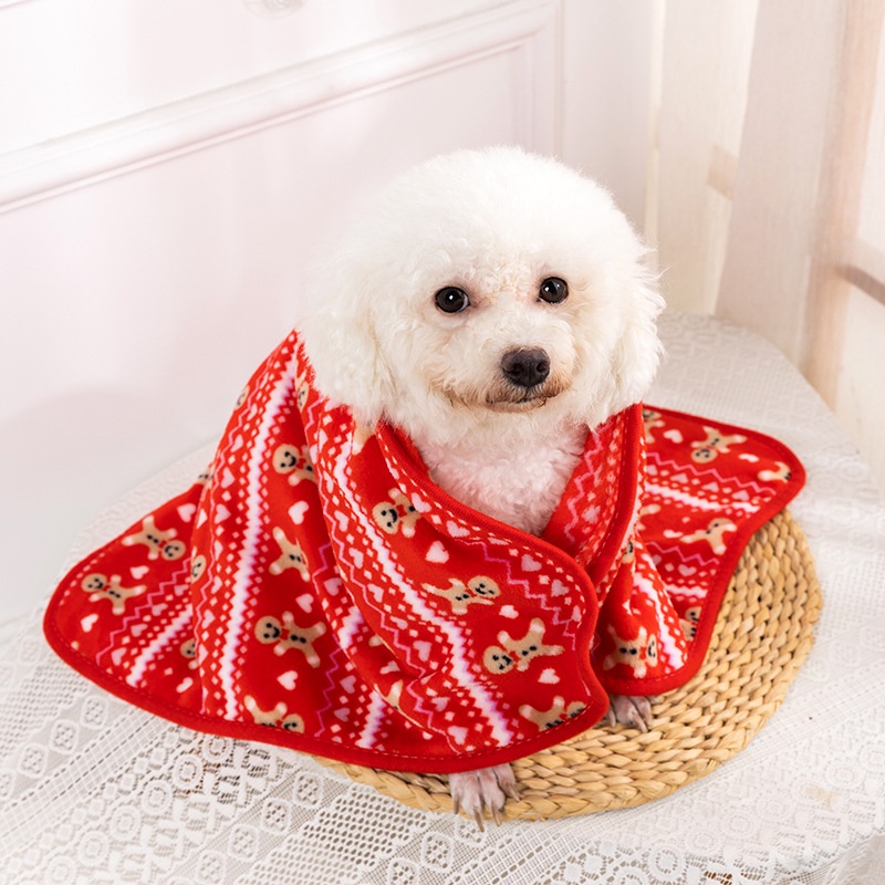 Chăn flannel Giữ Ấm Nhiều Màu Sắc Cho Thú Cưng
